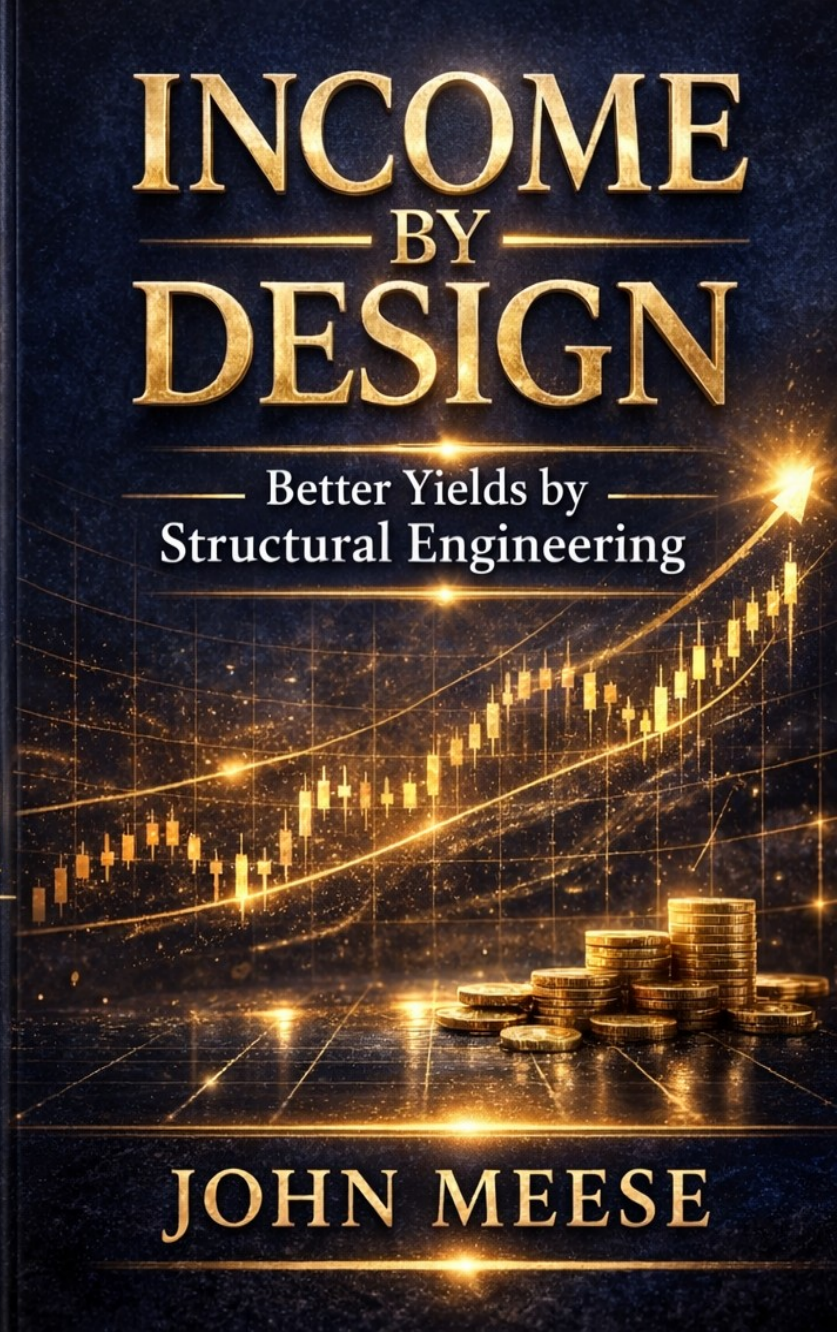 Income by Design: Better Yields by Structural Engineering, by John Meese — navy and gold cover